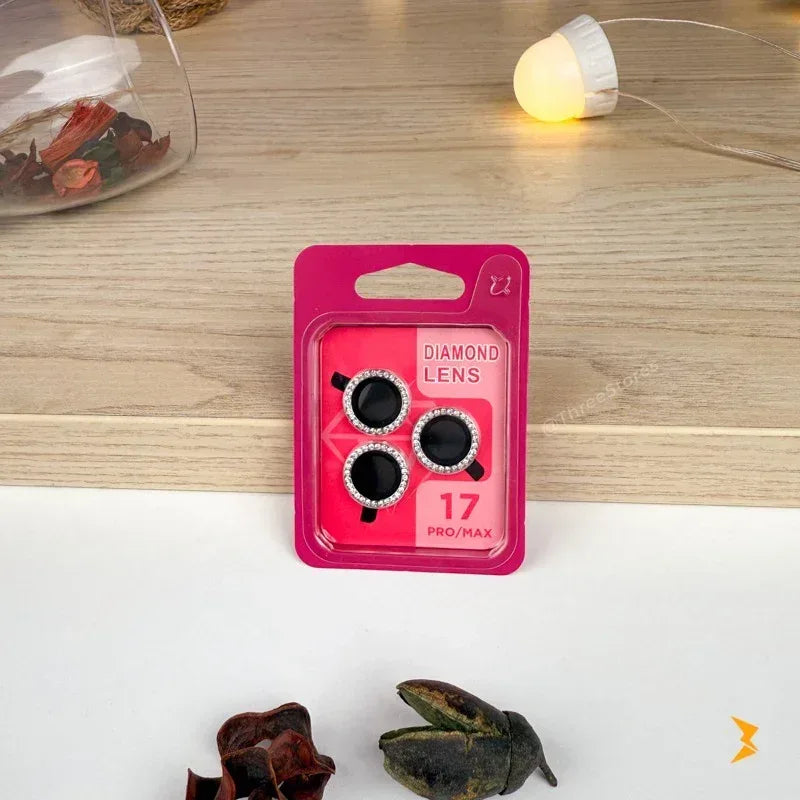 Diamond Lens Protector iPhone 17 Pro Max - Three