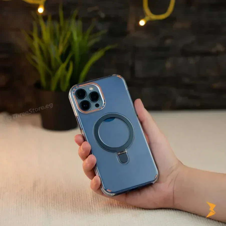 Dual Layer Stand Magsafe Case iPhone 15 Pro Max - Three