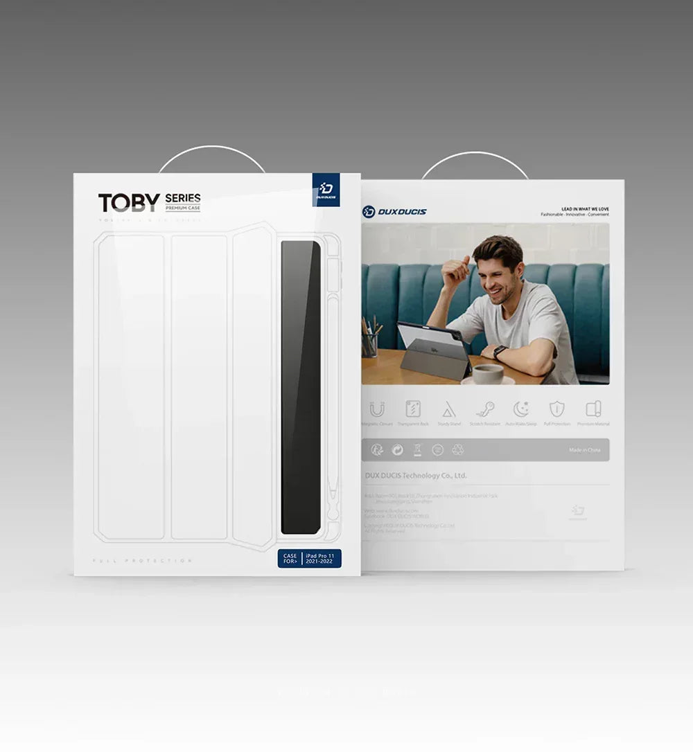 Dux Ducis Toby Series Case for iPad Pro 11 (2018/2020/2021/2022) (With Apple Pencil Holder & Auto Sleep Wake) - Three