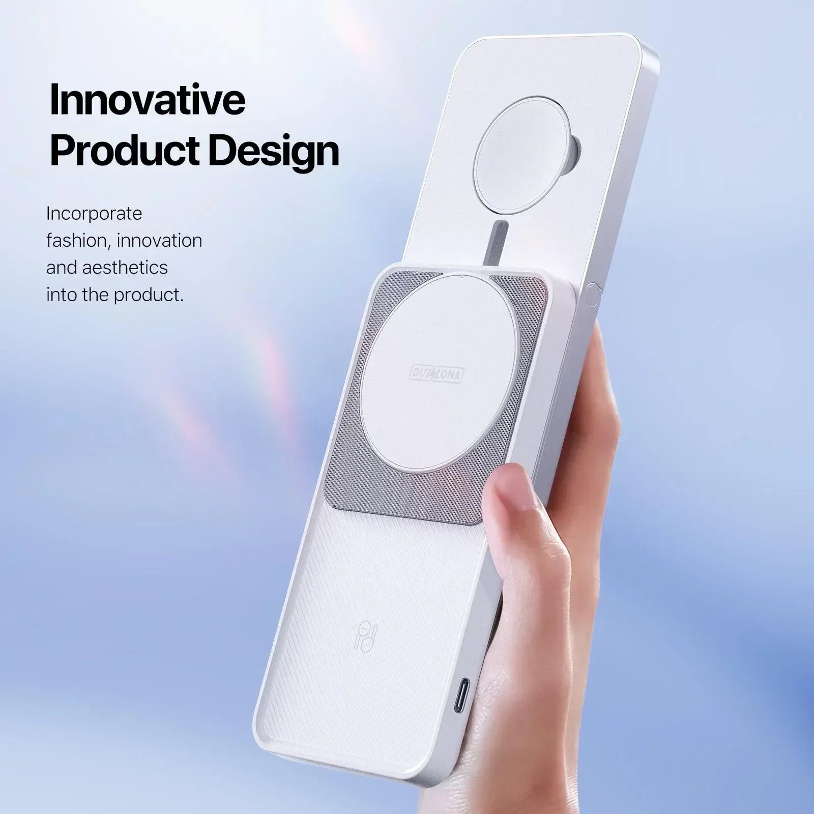 Duzzona 3 in 1 Slide Wireless Charger Stand W19 - Three