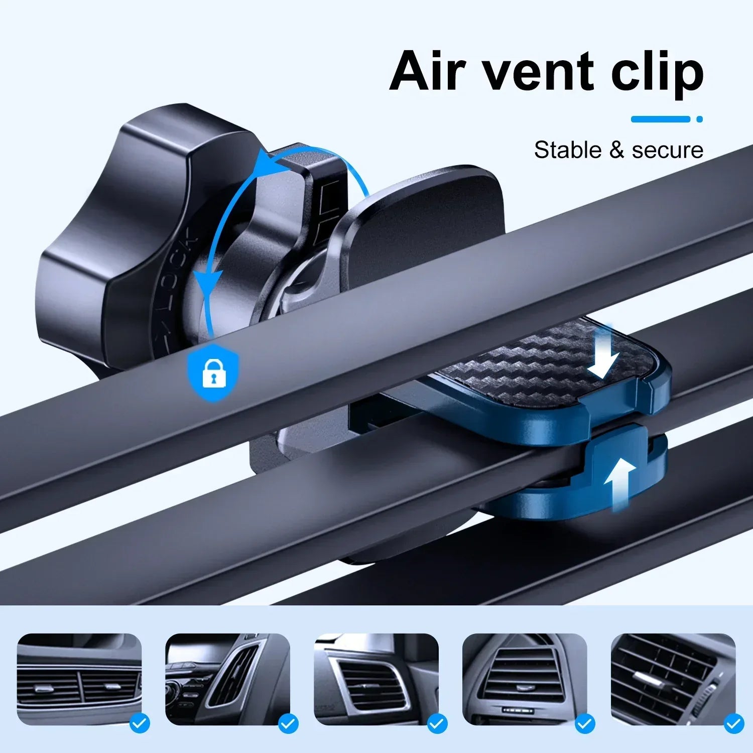 Joyroom Dual-Coil Wireless Car Charger Holder Air Vent JR-ZS246 - Three