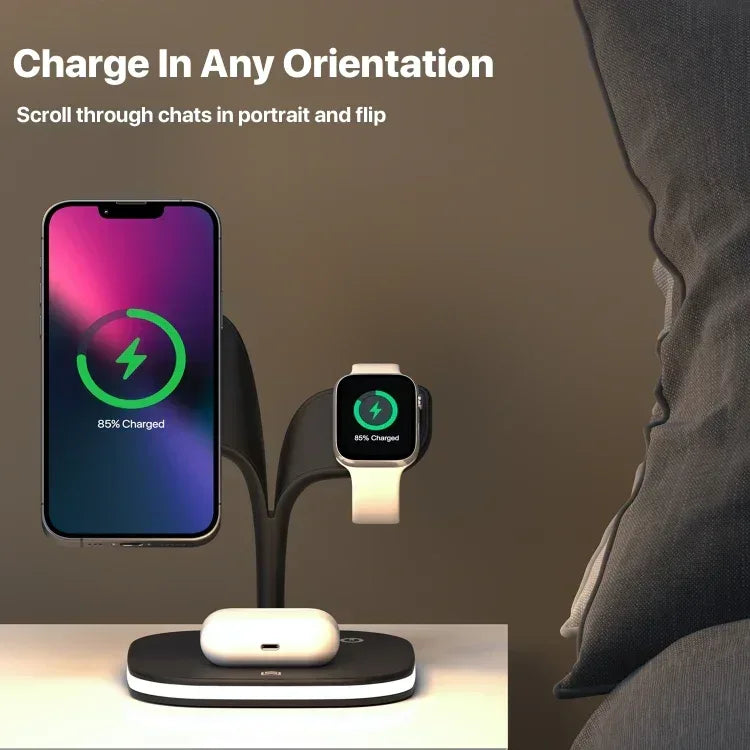 Bloom 5 in 1 Wireless Charging Station - Three