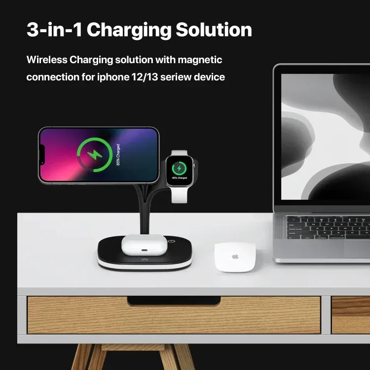 Bloom 5 in 1 Wireless Charging Station - Three
