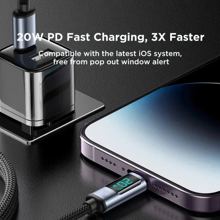 Joyroom 20W Digital Display Type-C to Lightning Cable S-CLA16 - Three