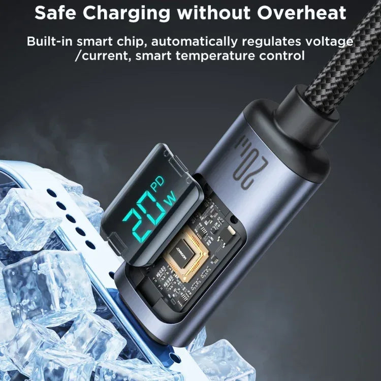 Joyroom 20W Digital Display Type-C to Lightning Cable S-CLA16 - Three