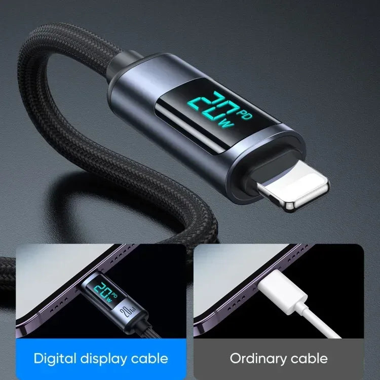 Joyroom 20W Digital Display Type-C to Lightning Cable S-CLA16 - Three
