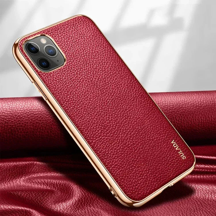 Sulada Enjoyment Leather Case iPhone 12 Pro Max - Three