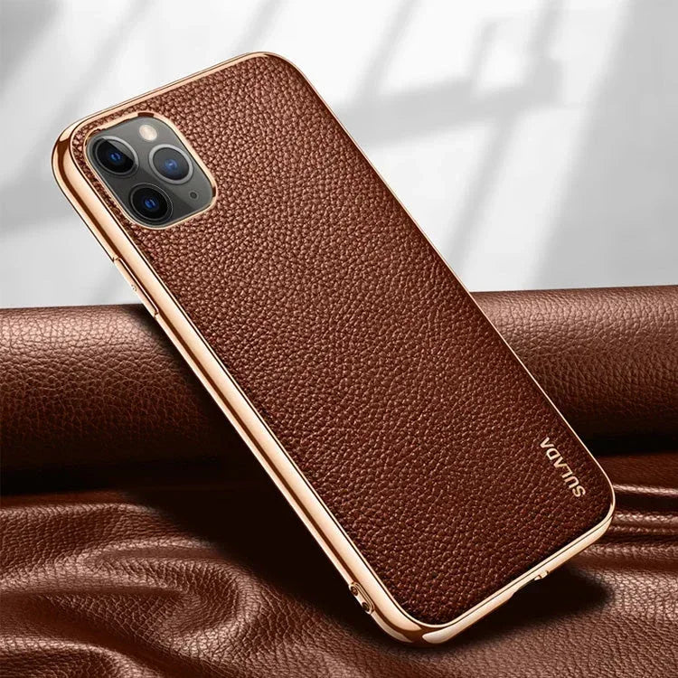 Sulada Enjoyment Leather Case iPhone 12 Pro Max - Three