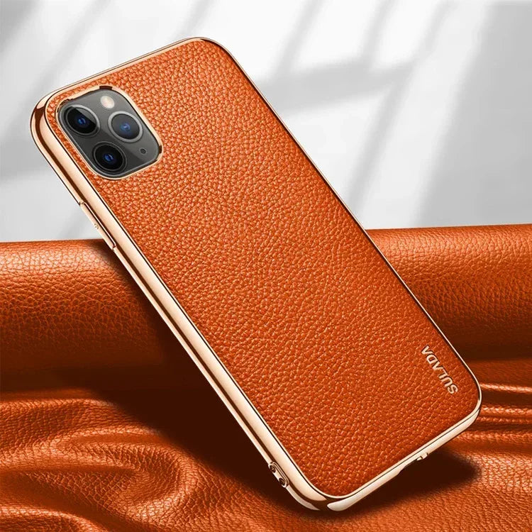 Sulada Enjoyment Leather Case iPhone 13 Pro Max - Three