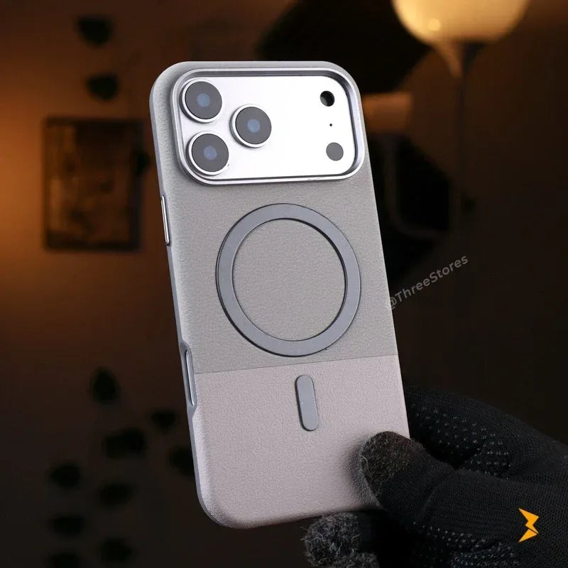EWN Leather Magsafe Case iPhone 17 Pro Max - Three