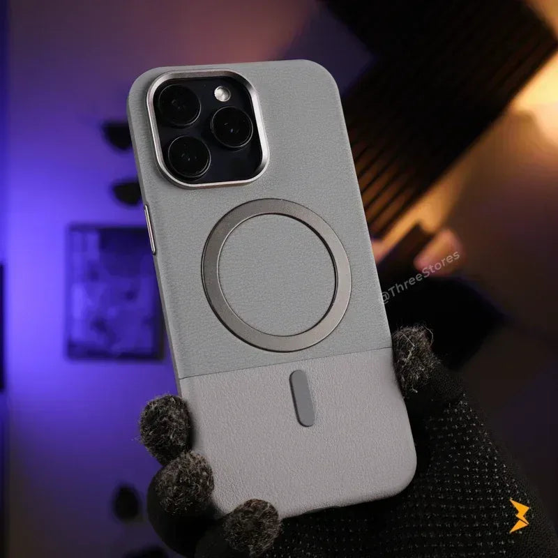 EWN Leather Magsafe Case iPhone 16 Pro Max - Three