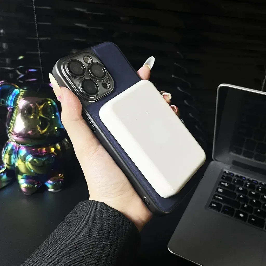 Electricity Magsafe Leather Case iPhone 12 Pro Max - Three