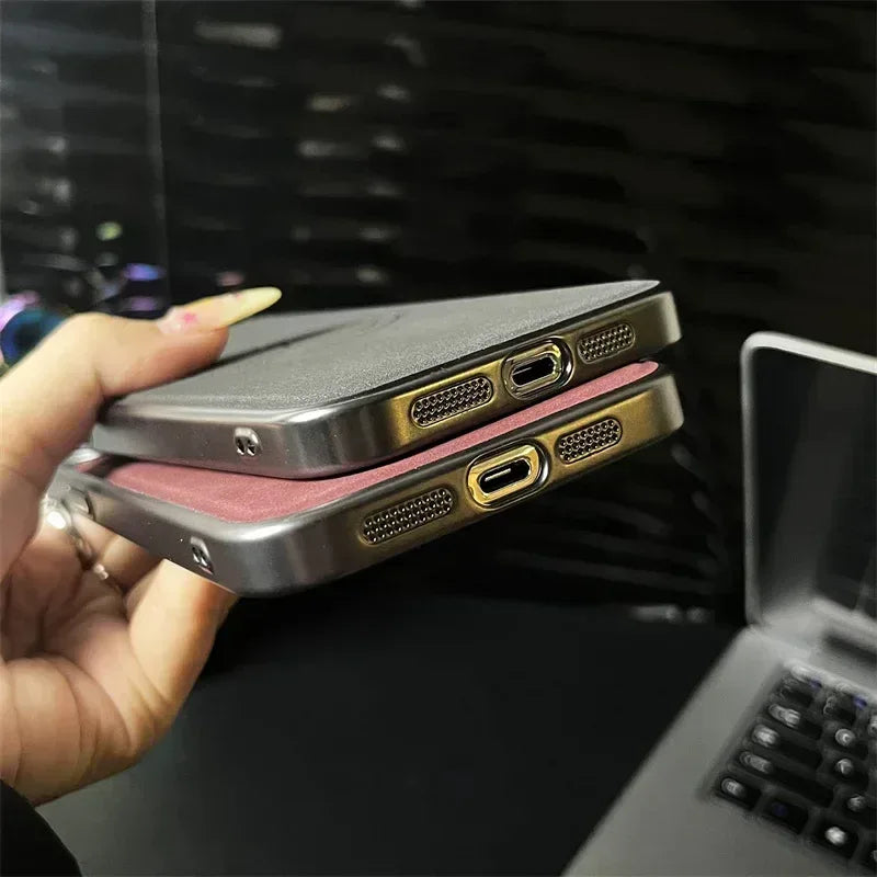Electricity Magsafe Leather Case iPhone 14 Pro Max - Three