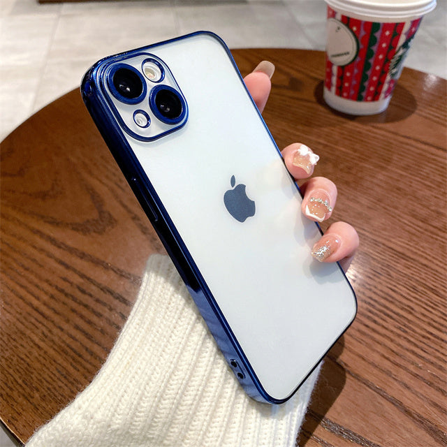 QY Glossy frame Camera Protective Case iPhone 13