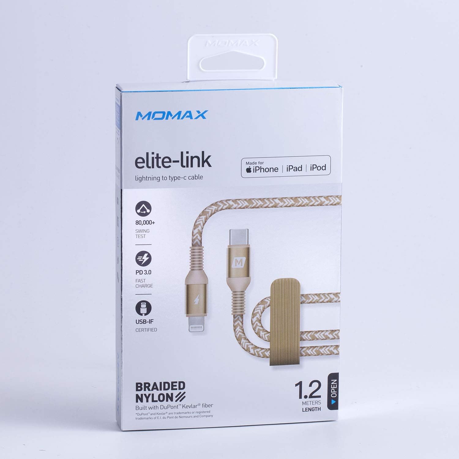 Momax Elite- Link Lightening to type C Cable - 1.2 M DL31L