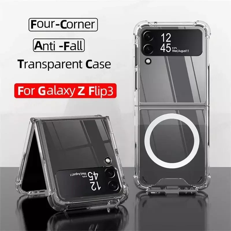 Transparent Magsafe Case Samsung Z Flip 3 - Three