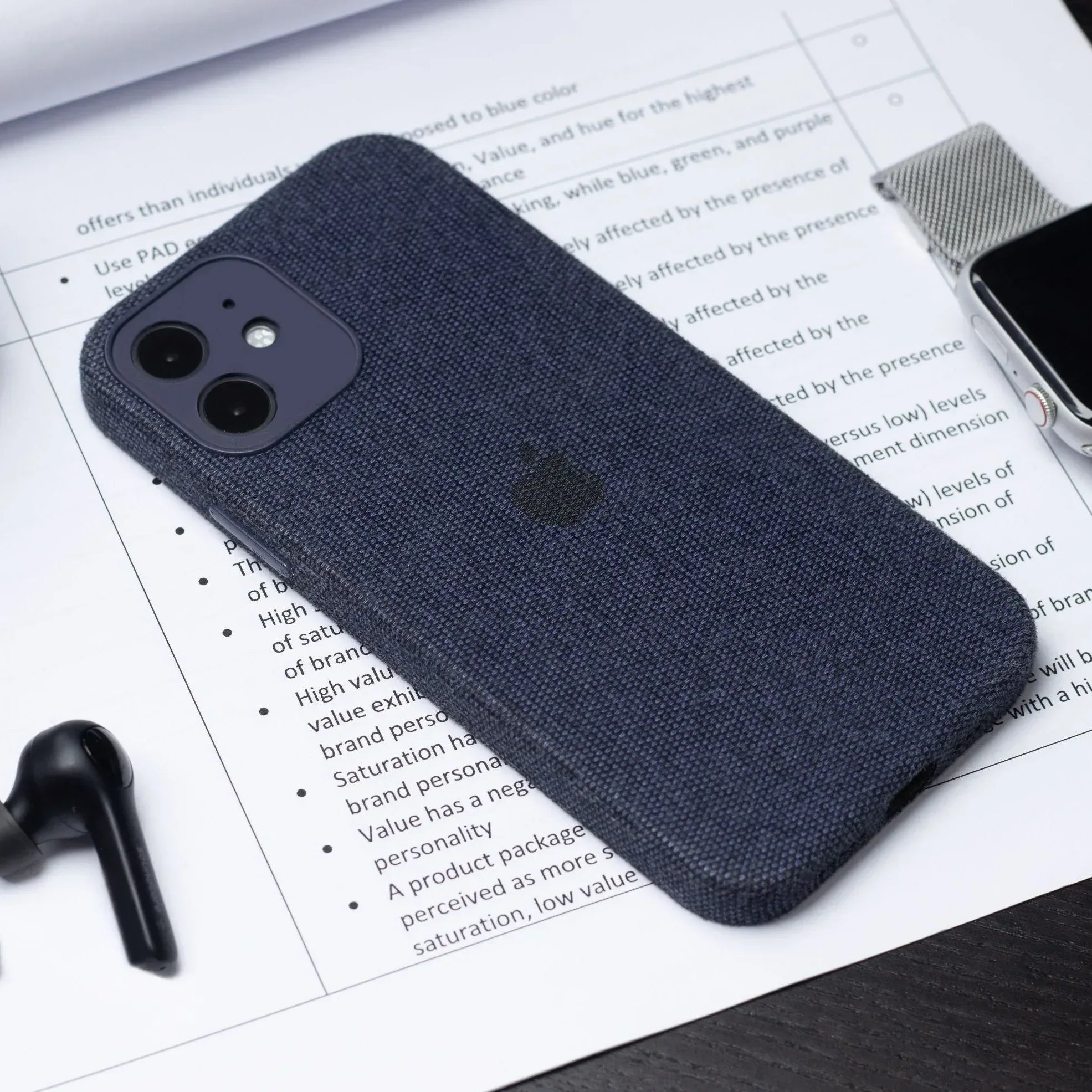 Fabric Camera Protection Case iPhone 12 - Three