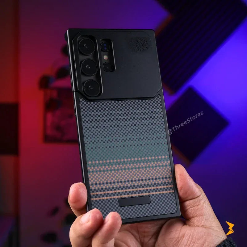 Fanshi Carbon Back Magsafe Case Samsung S24 Ultra - Three