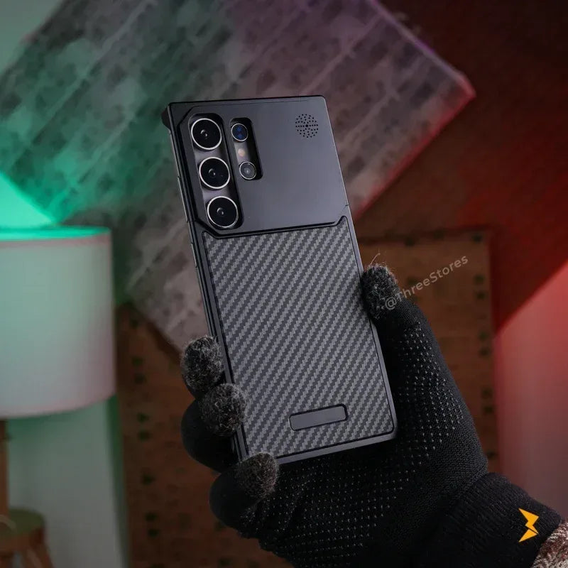 Fanshi Carbon Back Magsafe Case Samsung S24 Ultra - Three