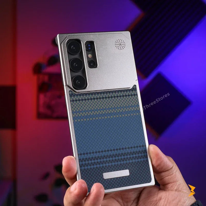 Fanshi Carbon Back Magsafe Case Samsung S24 Ultra - Three