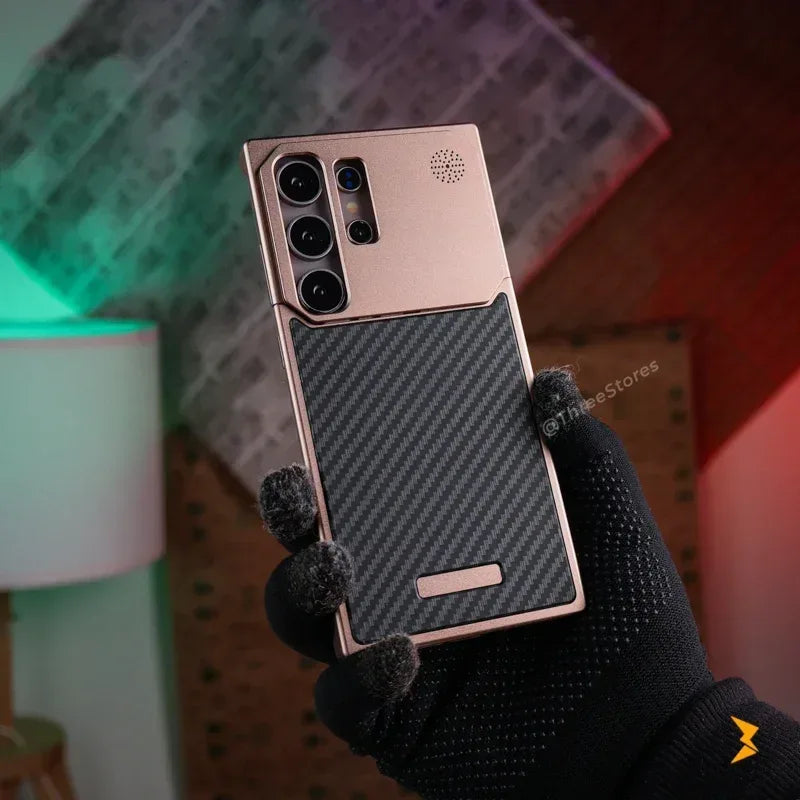 Fanshi Carbon Back Magsafe Case Samsung S24 Ultra - Three