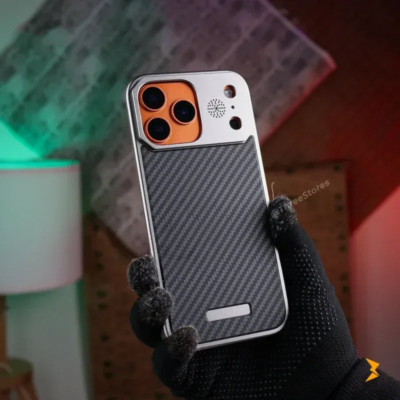 Fanshi Carbon Back Magsafe Case iPhone 17 Pro Max - Three