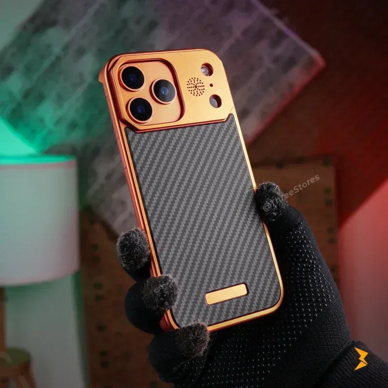 Fanshi Carbon Back Magsafe Case iPhone 17 Pro Max - Three