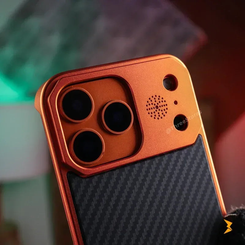 Fanshi Carbon Back Magsafe Case iPhone 17 Pro Max - Three