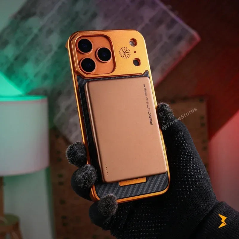 Fanshi Carbon Back Magsafe Case iPhone 17 Pro Max - Three