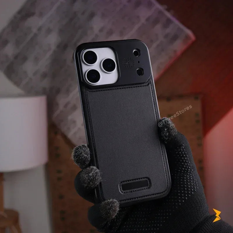 Fanshi Leather Back Magsafe Case iPhone 17 Pro Max - Three