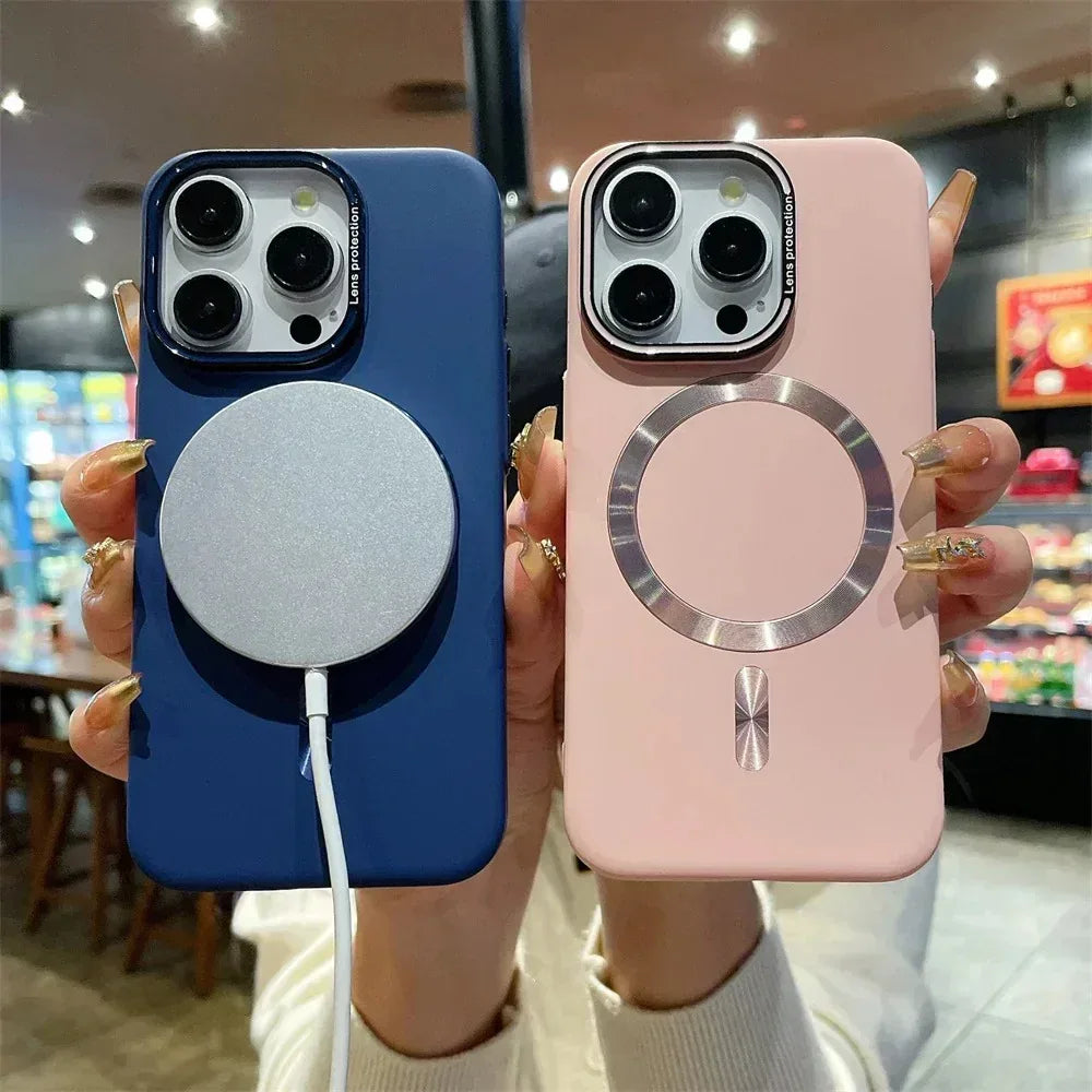 Fashion MagSafe Matte Case iPhone 15 Pro Max - Three