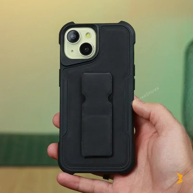 Firm Slim Stand Holder Case iPhone 15 - Three