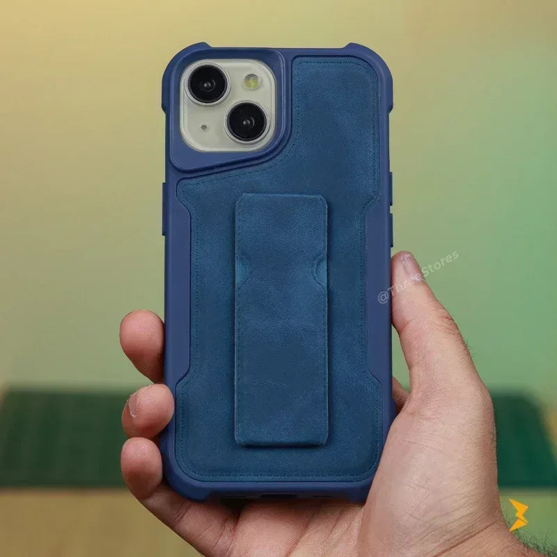 Firm Slim Stand Holder Case iPhone 15 - Three