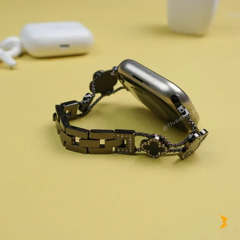 Flower Metal Watch Band For Apple Watch - Three