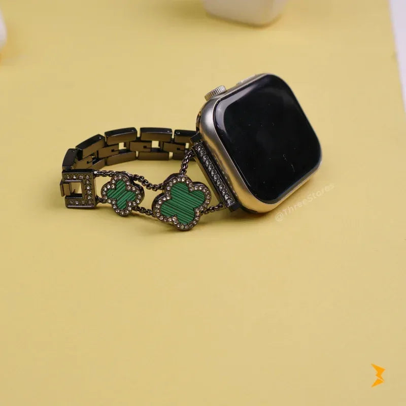 Flower Metal Watch Band For Apple Watch - Three