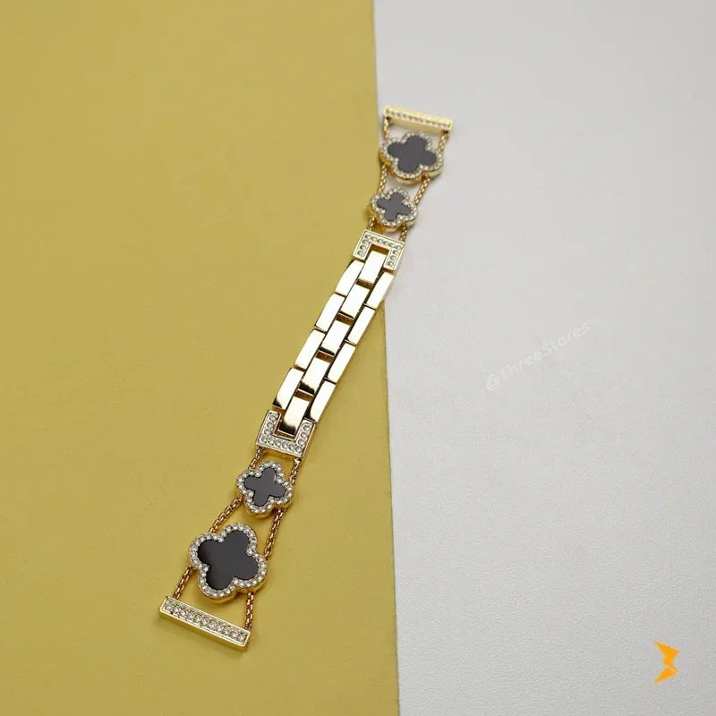 Flower Metal Watch Band For Apple Watch - Three