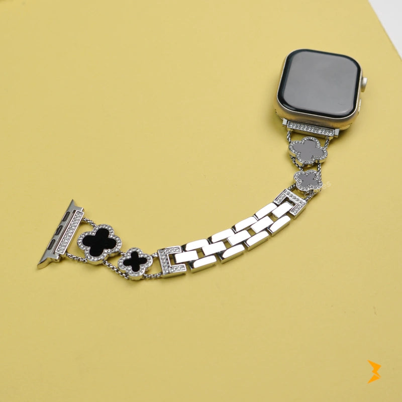 Flower Metal Watch Band For Apple Watch
