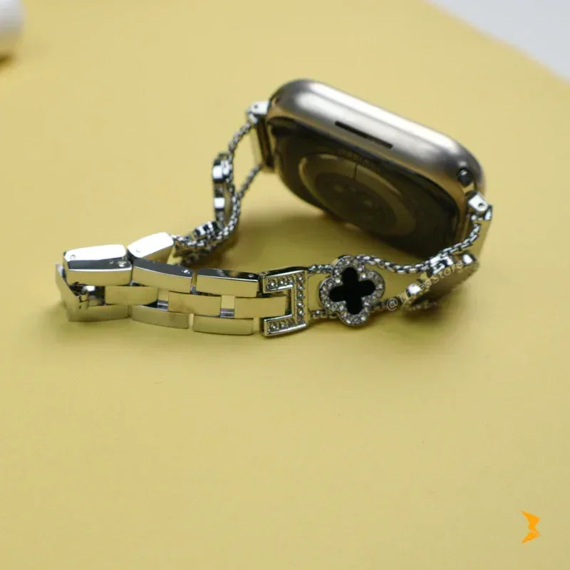 Flower Metal Watch Band For Apple Watch - Three