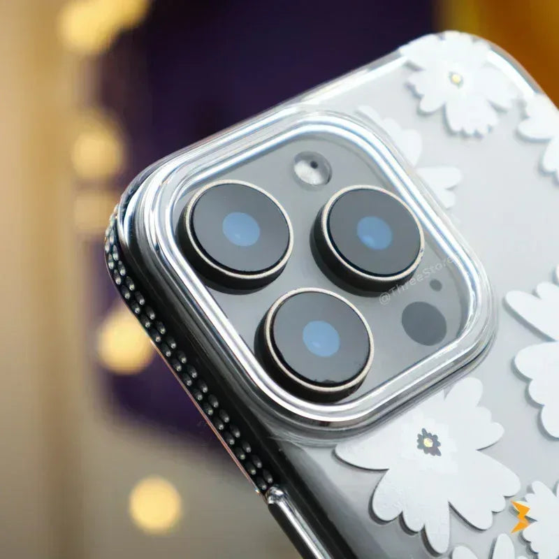 Flowerista Transparent Case iPhone 16 Pro Max - Three