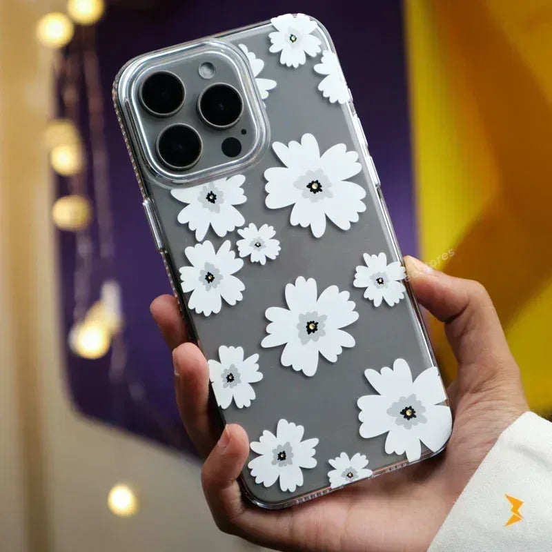 Flowerista Transparent Case iPhone 16 Pro Max - Three