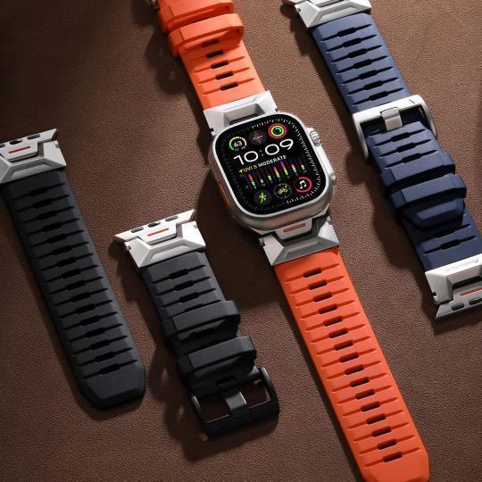 Fluoro Rubber Band For Apple Watch - Three