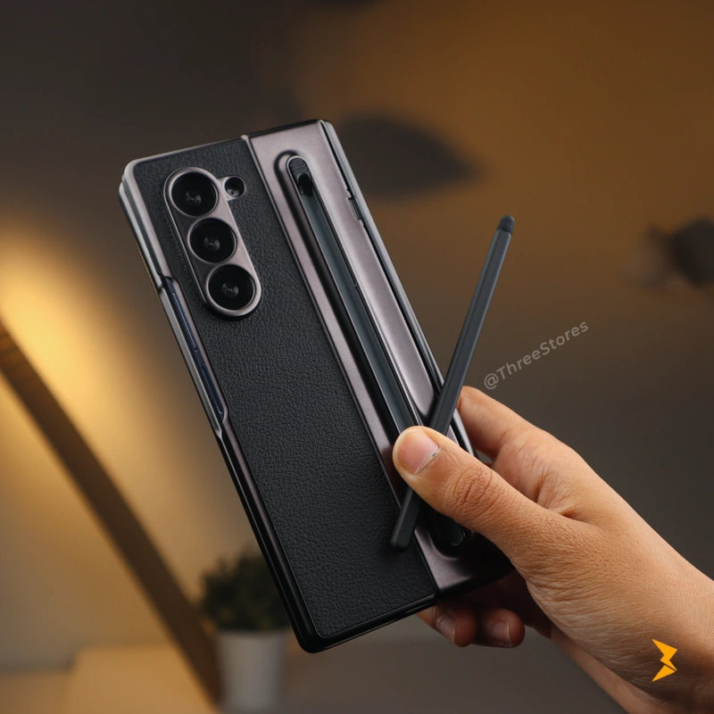 Foldino Leather Case with Pen Samsung Z Fold 6