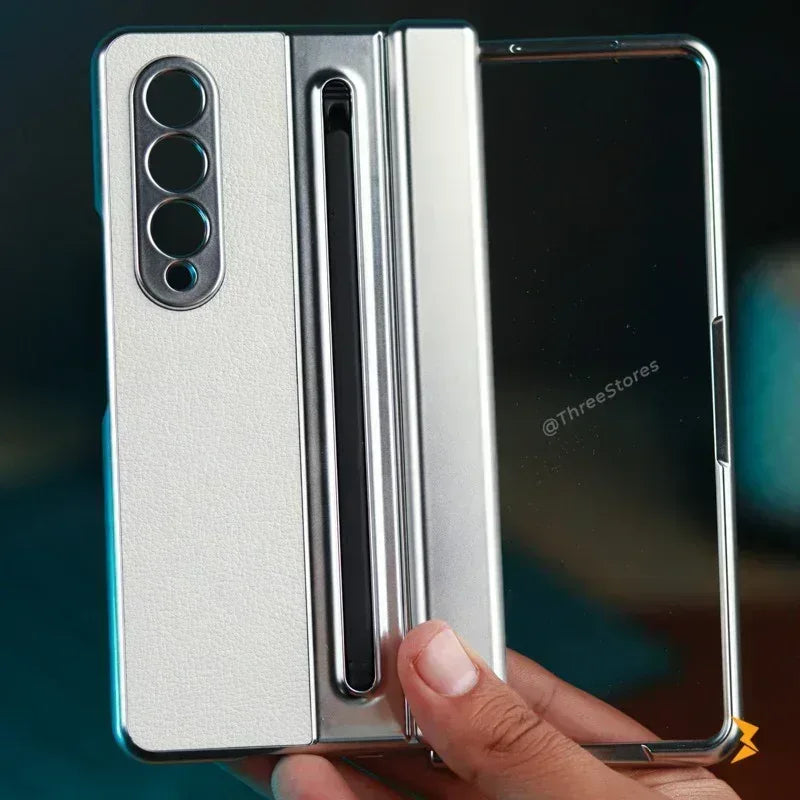 Foldino Leather Case with Pen Samsung Z Fold 6 - Three