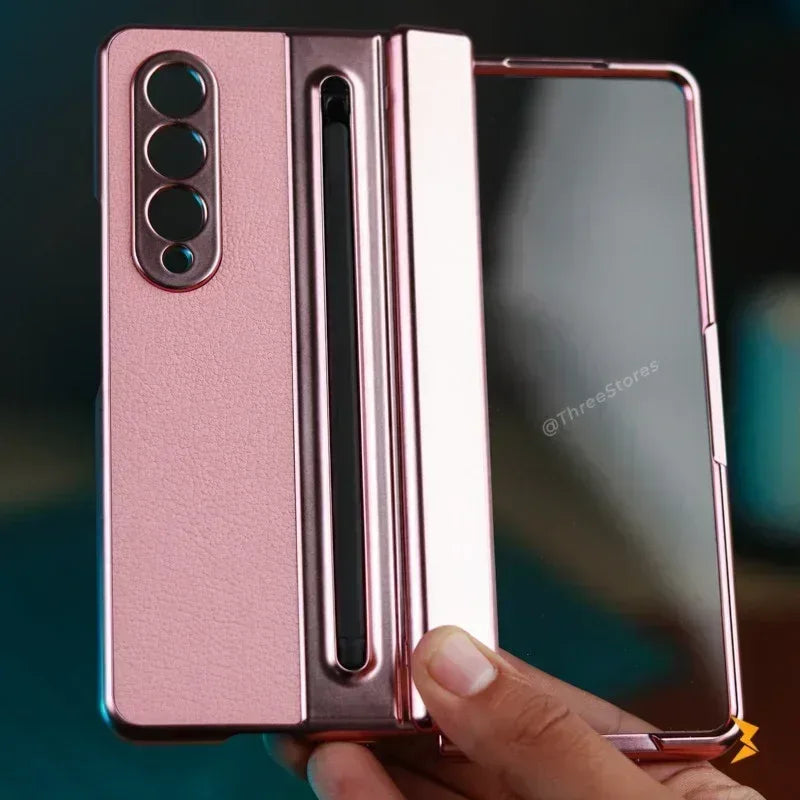 Foldino Leather Case with Pen Samsung Z Fold 6 - Three