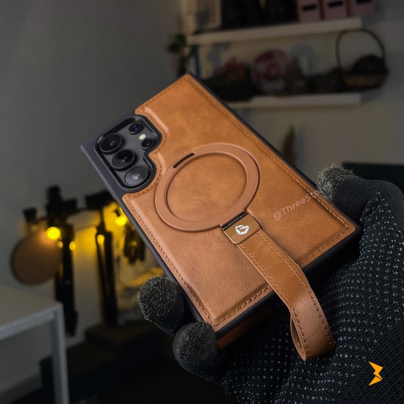 Folio Leather Case Samsung S25 Ultra