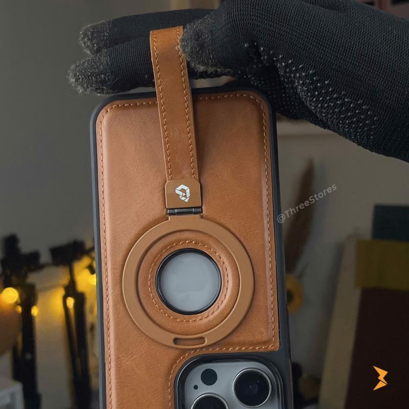 Folio Leather Case iPhone 16 Pro Max - Three