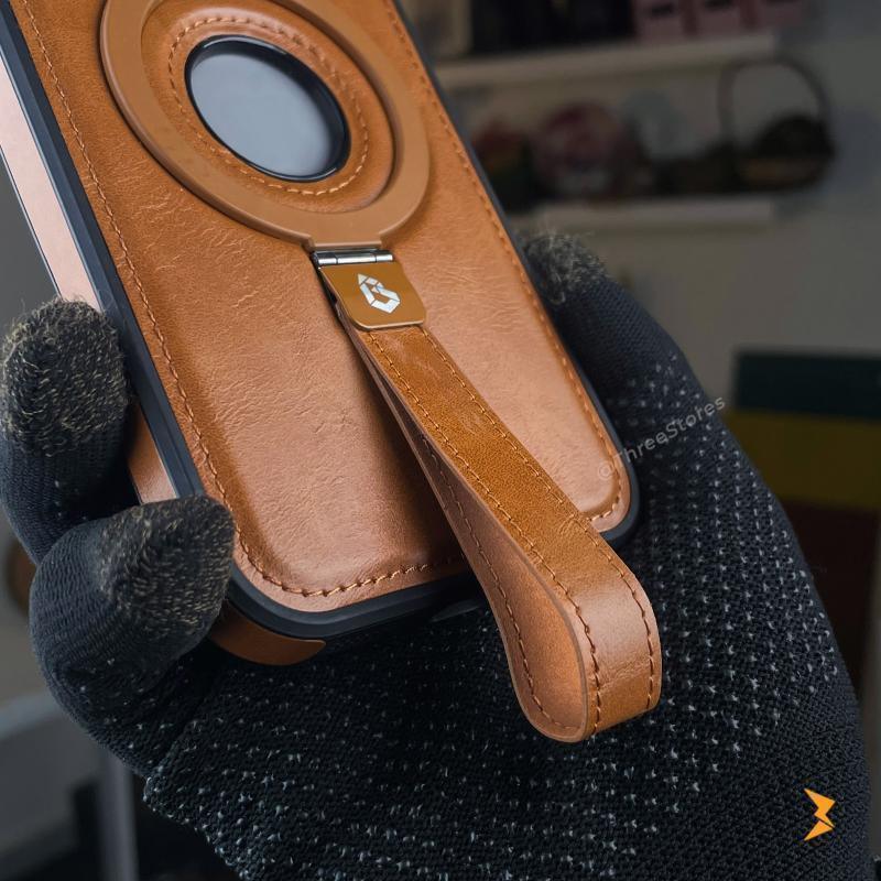Folio Leather Case iPhone 16 Pro Max - Three