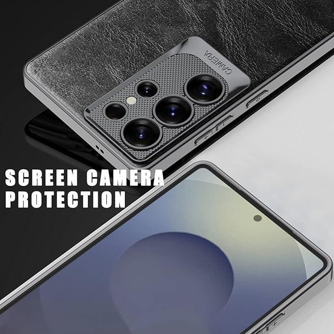 Forge Leather Camera Protection Case Samsung S25 Ultra - Three