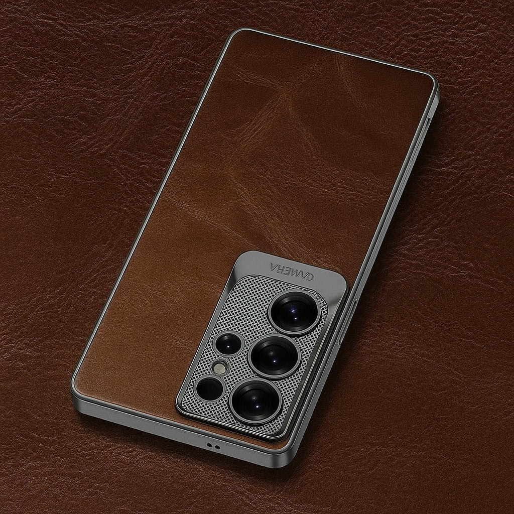 Forge Leather Camera Protection Case Samsung S24 Ultra