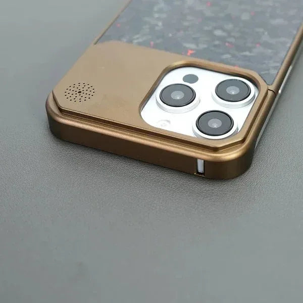 Forged Gems Metal Case iPhone 16 Pro Max - Three